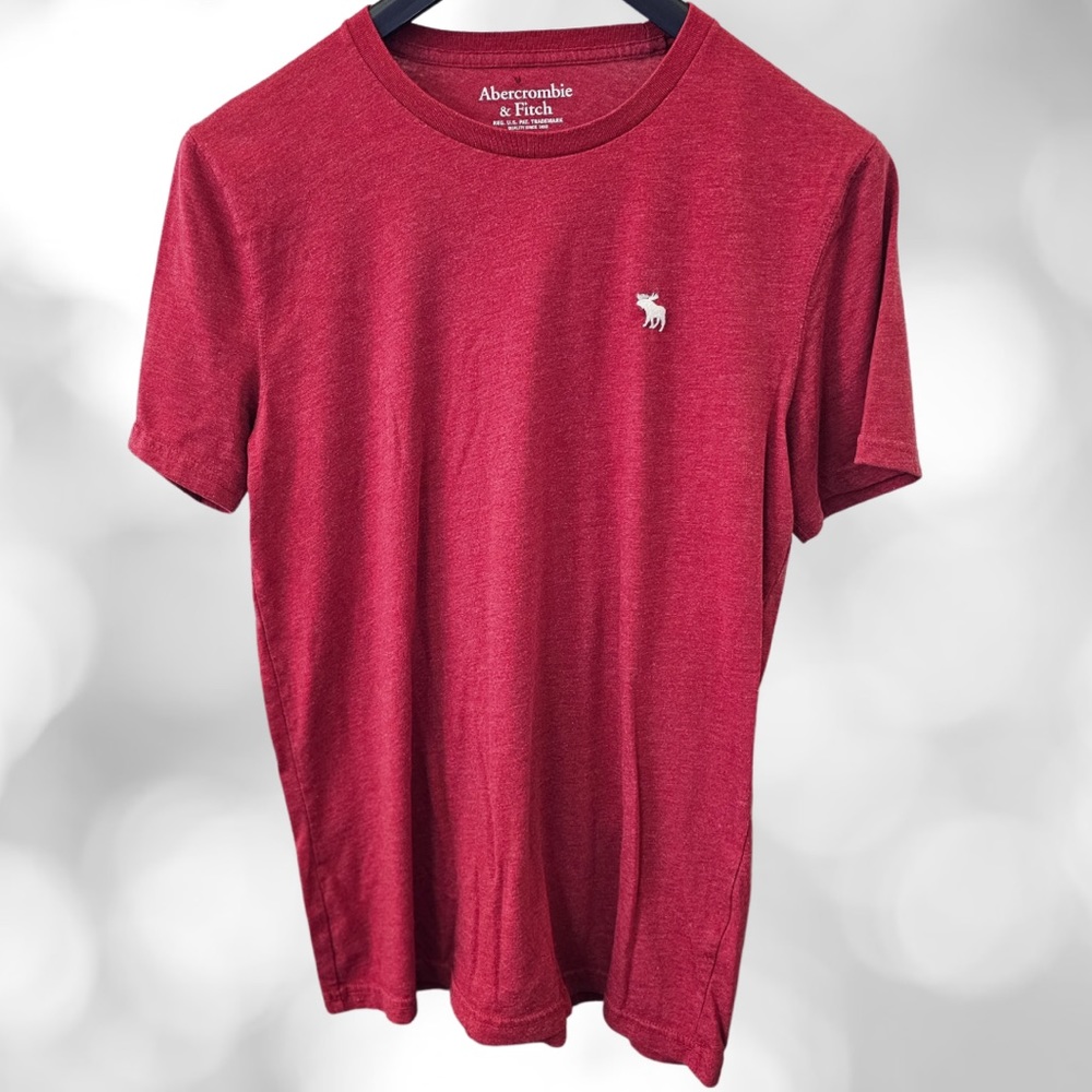 Abercrombie & Fitch Short Sleeve T-Shirt, Sz Medium, Red, Lime new